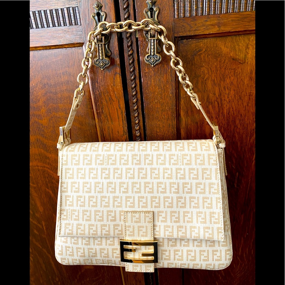 FENDI cream / light gold Zucchino Mama Forever